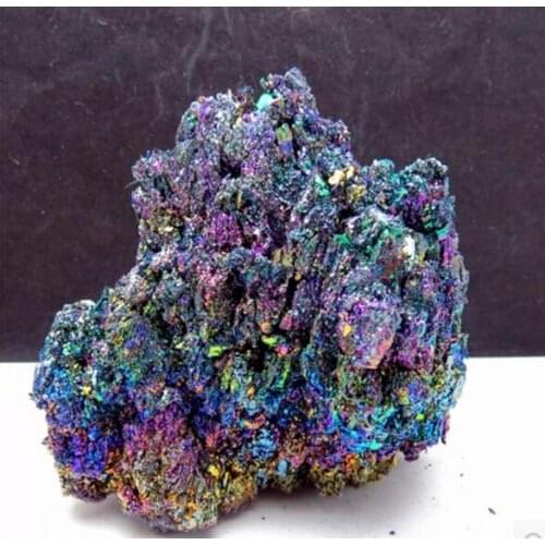 Natural silicon carbide colorful nunatak colorful ore peacock nunatak 320g Free Shipping