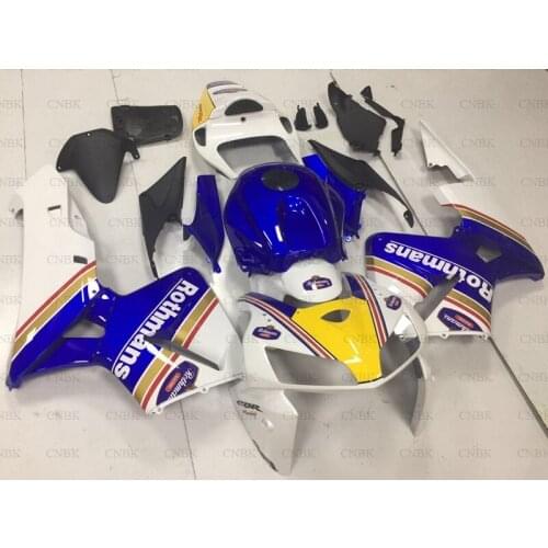 For Honda CBR600RR 2005 - 2006 Abs Fairing CBR 600 RR 06 Blue White Full Body Kits for Honda CBR600RR 06 Fairing Unpainted