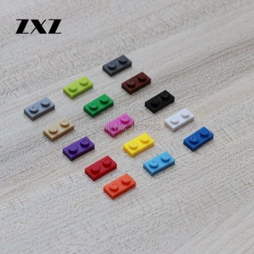 Educational Toys for Children Plate 1 x 2 Short Plastic Model Kits Building Blocks 3023 Creative City Build Toys