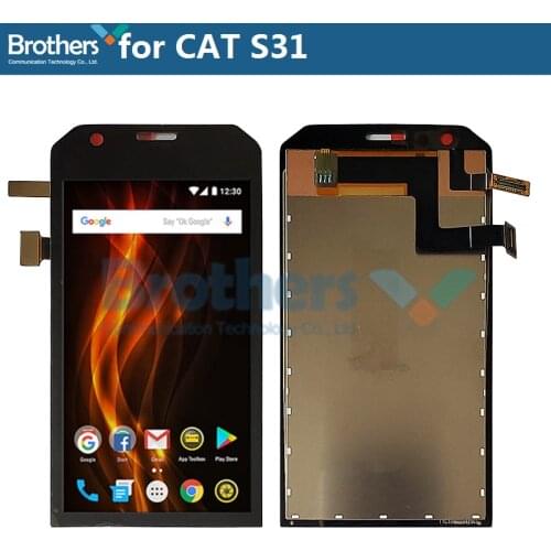 Original LCD Screen For Cat S31 LCD Display for Cat S31 LCD Assembly Touch Screen Digitizer Phone Replacement Tested Working TOP