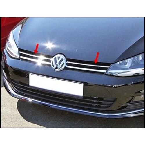 VW Golf 7 Chrome Front Grill (Trendline) 2 Pieces. 2013 and After ISO9001 / 2008 A + Quality modified