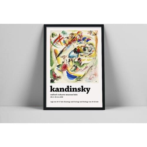 Kandinsky Poster, art Exhibition Poster, Kandinsky Art Print, Museum of Modern Art, Abstract art, Exhibition Wall Art
