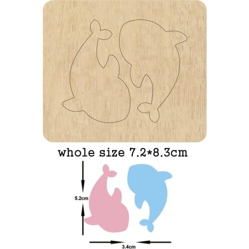 Whale wooden dies cutting dies for scrapbooking