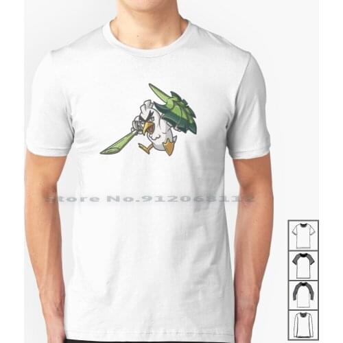 Sirfetch’d At Your Service! T Shirt 100% Cotton Sirfetchd Sirfetch D Pokémon Sword Shield Cute Farfetch D Farfetchd Bird Flying