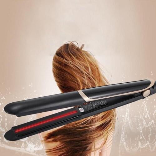 Professional Hair Straightener DIY Infrared Ceramic Flat Iron Wet and Dry Hair Use Hair Curling Iron Straightener Comb moisture