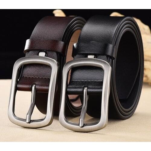 Peikong Men Belt Cow Genuine Leather Designer man Belts brand For Men High Quality Fashion Vintage Male Strap For Jeans Cow Skin