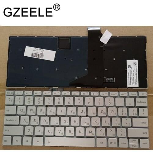GZEELE Russian laptop Keyboard for Xiaomi MI Air 12.5 inch 6037B0127601 MK10000005661 9Z.ND6BV.001 RU silver notebook Backlit