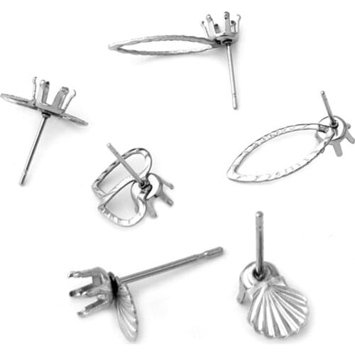 20pcs Stainless Stee Stud Earring For Jewelry Making DIY Accessories For Handmade Women Earrings Jewelry Findings
