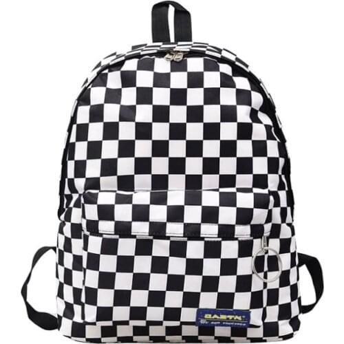 New Trend Sale Backpack Women Men Unisex Lattice Checkerboard Teenager Preppy School Bag Couples shoulder Back Pack Travel Bag
