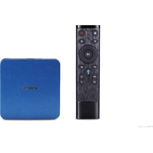 10pcs AI ONE Voice Control TV Box Android 8.1 Smart Tv Box Rockchip 3328 2GB 16GB WiFi Set Top Box Bluetooth Set-top Box