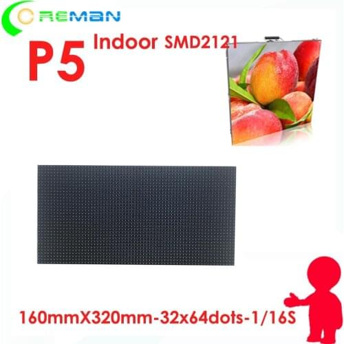 High quality pixel pitch p5 led module indoor / Nationstar led chip led module long life span easy to operate led sign module