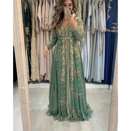 Платье Moroccan Kaftan Formal Evening Dresses Lace Appliques Arabic Muslim Special Occasion Dresses платье для свадебной вечери