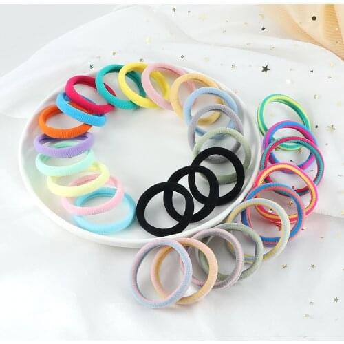 10pcs/set Small Ellastic Hairbands Colorful Rubber Band Headwear Baby Girls Children Ponytail Holder Gum For Hair Tie Scrunchies