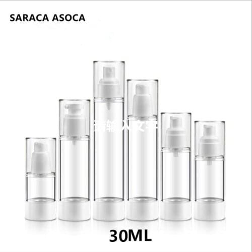 30pcs/lot 30ml Empty Vacuum Plastic Spray Bottles Emulsion Essence Bottle Cosmetic packaging bottling