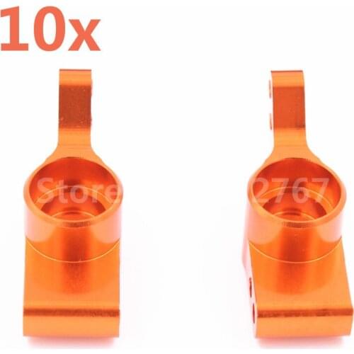 10Pcs RC Car HPI Aluminum Upgrade Rear Hub Carrier(L/R)(Al.) For 1/10 Scale Models BULLET3.0 ST/MT/WR8 Remote Control Car CNC