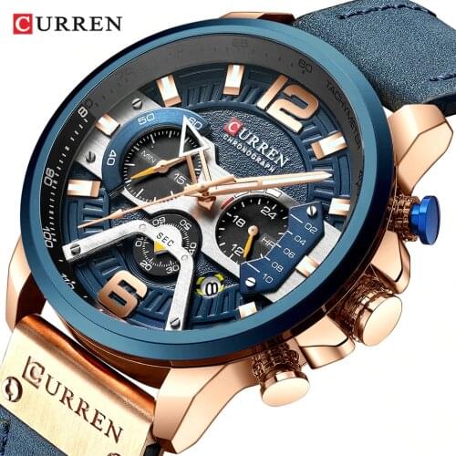 Watches Men CURREN Brand Men Sport Watches Mens Quartz Clock Man Casual Military Waterproof Wrist Watch relogio masculino