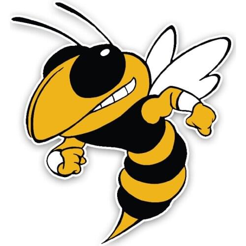 Anger Cartoon Hornets Colored Car Sticker Motorcycle Decal Bumper Superior Quality Vinyl Decals Waterproof PVC 15cm X 13.6cm