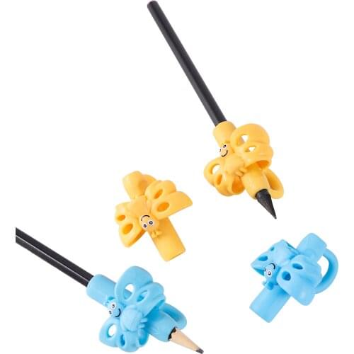 Children Writing Pencil Pen Holder Kids Learning Practise Silicone Pen Aid Grip Soft Posture Correction Device for Students