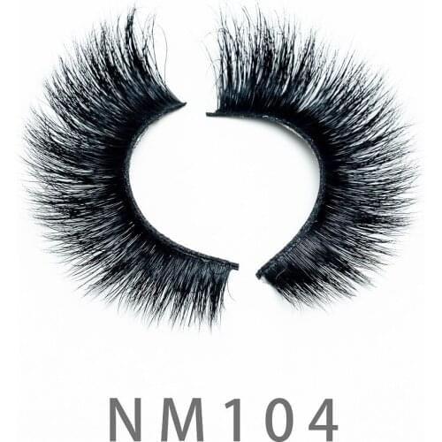 NM104 5D Long Fluffy Mink Lashes Bulk Vendors Natural Dramatic 6D False Eyelashes 3D Dramatic Wispy 20mm Mink Lashes Wholesale