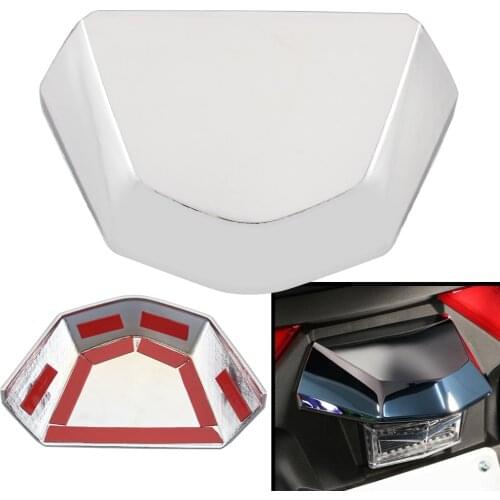 For Honda Goldwing GL1800 F6B 2018-2020 Motorcycle Chrome Rear License Light Lid Cover Decorative Protection Trim Accent