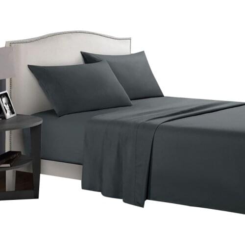 Solid Color Full Queen King Size Comforter Bed Set 4pc Bed Fitted Sheet Pillowcase Bedding Set Bed Linen Not Include Duvet Cover