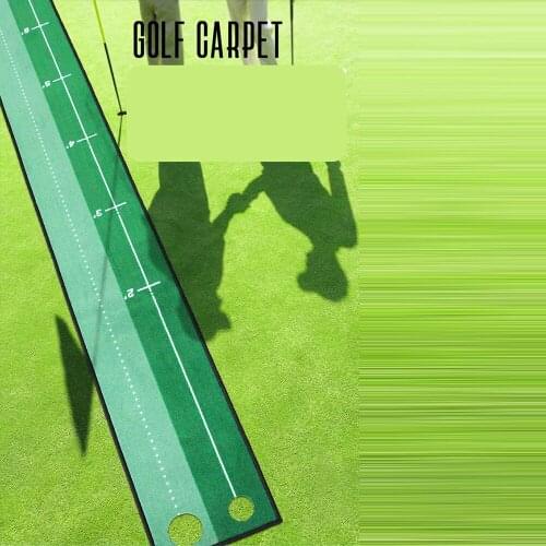 Indoor Outdoor Golf Exercise Golf Practice Carept Putter Exercise Mat in the Office Green Return Ball Washable Non-Slip