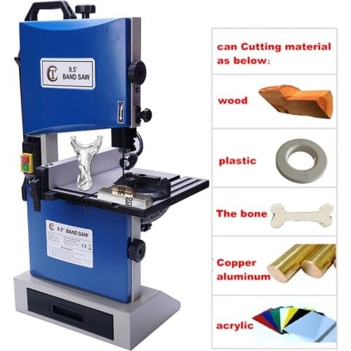 9.5-inch Multifunctional Woodworking Band Saw Machine Small Curve Saw 220V