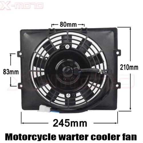 Motorcycle ATV Go Kart QUAD Buggy ZONGSHEN LIFAN Water Cooler 12V Radiator Cooling Fan PRO BAT NEW