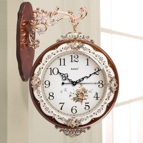 Classic Outdoor Wall Clock Modern Design Antique Europe Style Wall Clock Double Sided Industrial Relogio De Parede Home Watch
