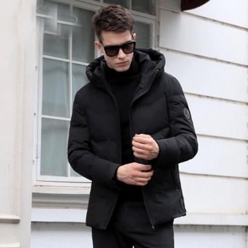 New Winter Jacket Men High Quality Fashion Casual Coat Hood Thick Warm Down Jacket Male Winter Parkas Outerwear