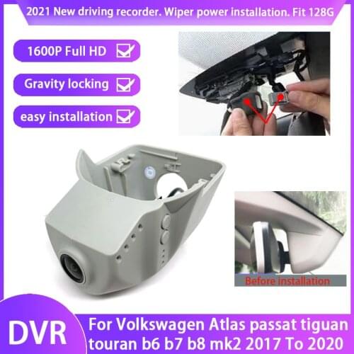 New! Plug and play Car DVR Video Recorder Dash Cam Camera HD For Volkswagen Atlas passat tiguan touran b6 b7 b8 mk2 2017 To 2020