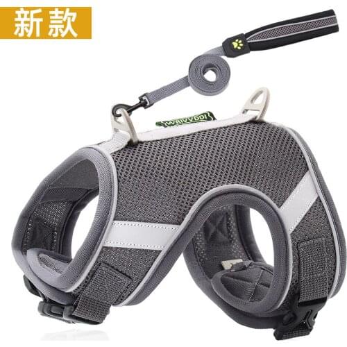 The new pet traction rope net cloth breathable dogs chest straps reflective dog rope pet supplies