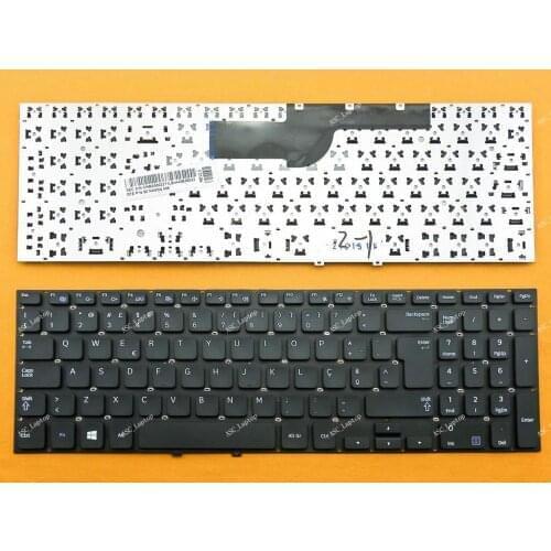 New PT Portuguese Teclado Keyboard For Samsung NP550P5C 550P5C Laptop Black Without Frame