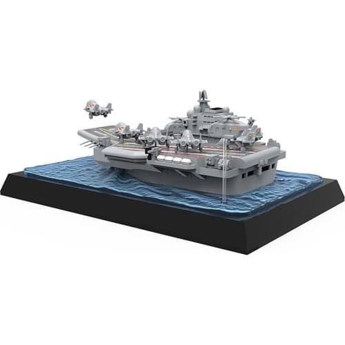 Plastic Model Assembly Kits With Sea View Platform for MENG WB-008 PLA. Navy Shandong Warship Q Edition Aircraft Carrier
