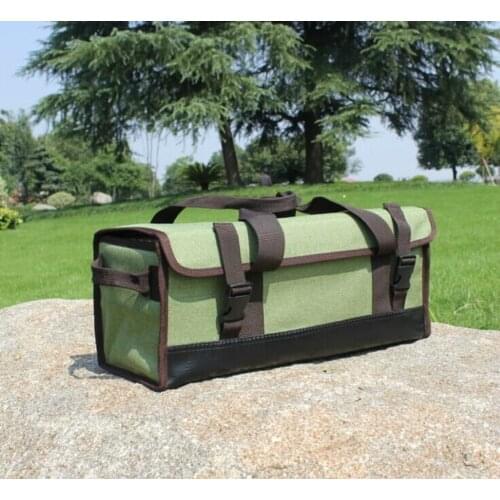 Portable Multi Color Camping Outdoor Multi-Function Picnic Bag Storage Box National Pattern Picnic Basket 43*17*17cm