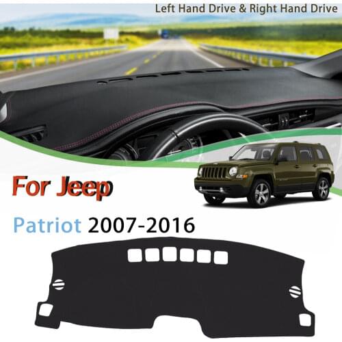 Anti-Slip Mat For Jeep Patriot 2007-2016 Artificial leather Dashboard Cover Pad Sunshade Dashmat Car Accessories 2015 2014