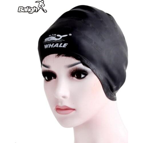 Balight Adults Swimming Caps Men Women Long Hair Waterproof Swim Pool Cap Ear Protect Large Natacion Badmuts Silicone Diving Hat