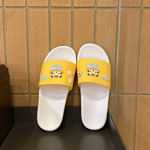 Summer Slides Cartoon Women Slippers Cute Animal Home Slip on Slide Sandals Men Shoes Bothe Flip Flops Zapatillas TX223