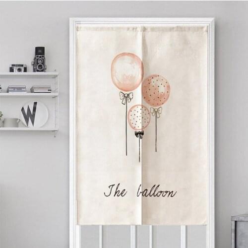 Modern Minimalist Printing Door Curtain Flamingo Living Room Dining Room Bedroom Partition Curtain Bathroom Half Curtain Noren