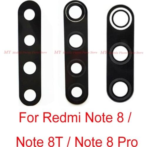 Rear Camera Glass Lens For Xiaomi Mi Redmi Note 8 8T Pro 8pro Back Main Camera Lens Glass With Sticker For Redmi Note 8T Parts