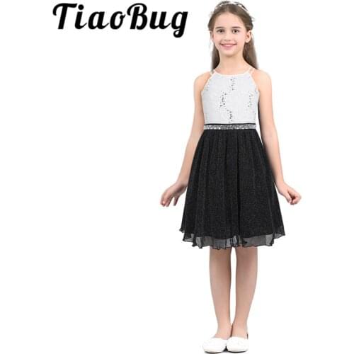 IEFiEL Cute Girls Pageant Dress Princess Lace Flower Girl Dresses 2020 Sequins Wedding Party Formal Prom Summer Kids Dresses