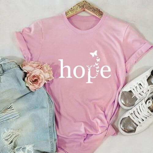 Letter printing butterfly top popular 100% cotton short-sleeved t-shirt female summer Harajuku fashion personality graphic tee