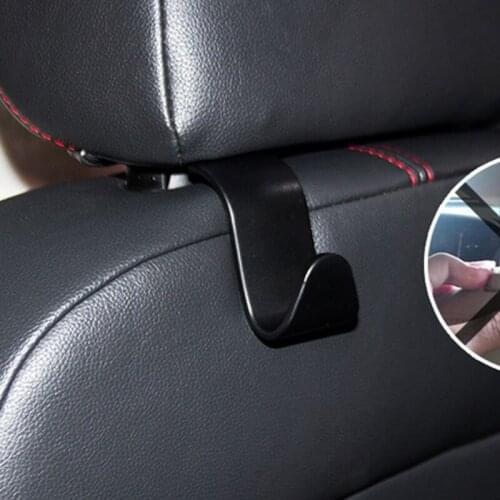 Multi-functional Metal Auto Car Seat Headrest Hanger Bag Hook Holder for Bag Purse Cloth Grocery Storage Auto Fastener Clip