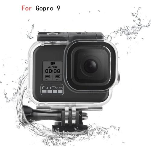 Waterproof Housing Shell Case for GoPro Hero 9 Black Diving Protective Underwater Dive Cover for Go Pro 9 GoPro9 Accessories