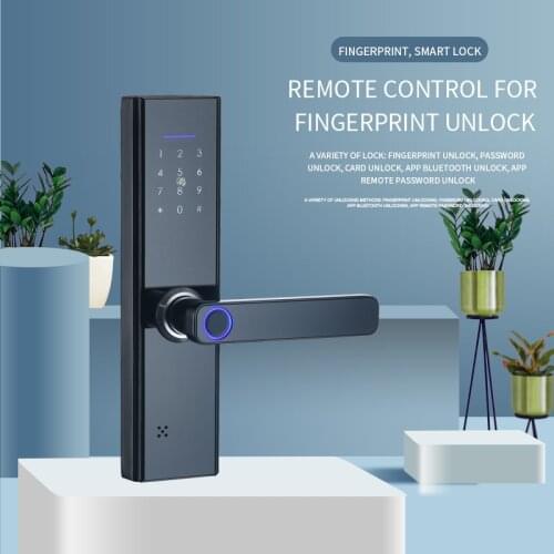 Indoor one-hand open fingerprint lock Household Rental Room Door Lock apartment graffiti version pass lock version password smar