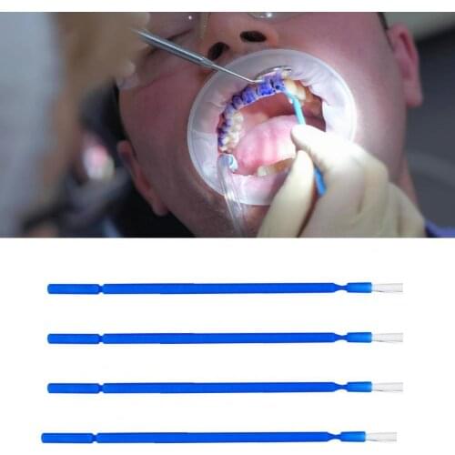 100Pcs/Box Micro Applicators Bendable Multi-purpose PP Disposable Micro Brush for Oral Teeth Care
