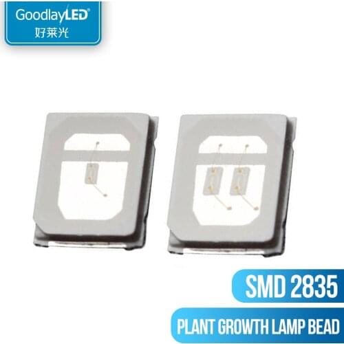 1000pcs/Plants generate special lamp bead SMD 2835 CHIP 0.2w 0.5w Red Blue