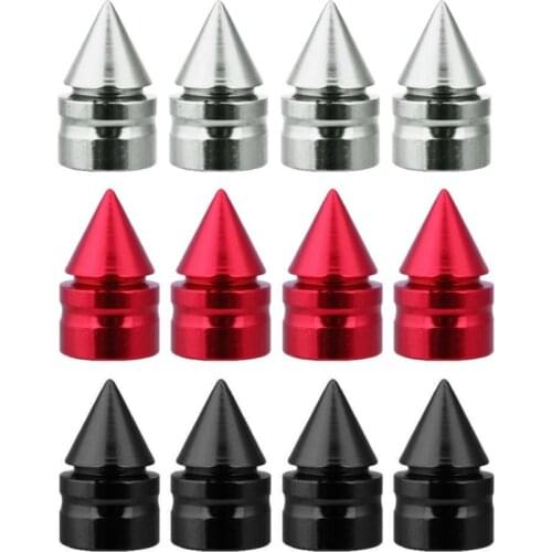 4Pcs Car Auto Aluminum Tire Rim Valve Wheel Air Port Stems Cover Accessories