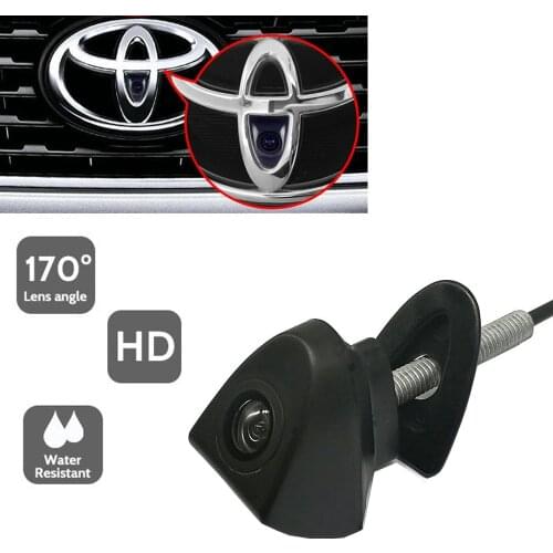 CCD Car Front Logo Camera For Prado Highlander Land Camry Front View Reversing Backup Camera Parking Assistance