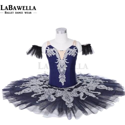 Navy blue ballerina tutu performance ballet tutu costume dress for girls ballet professional tutu JY016B